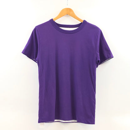 【中古品】【メンズ】 CHAMPION チャンピオン REVERSIBLE SS TEE ランタグ復刻 リバーシブル 半袖Tシャツ トップス 148-261022-hn-02-fur サイズ：L カラー：パープル/ホワイト 万代Net店