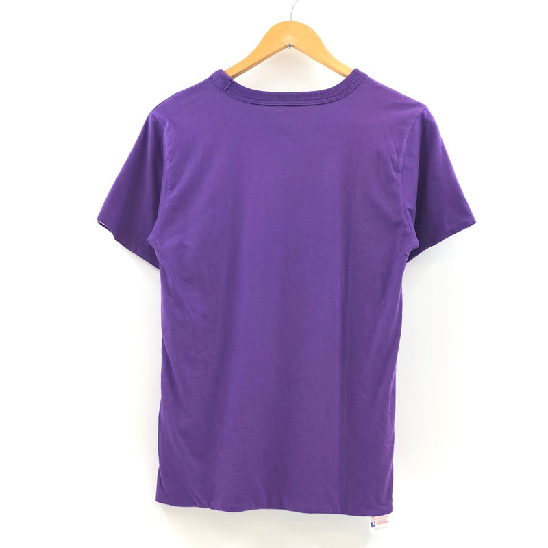 【中古品】【メンズ】 CHAMPION チャンピオン REVERSIBLE SS TEE ランタグ復刻 リバーシブル 半袖Tシャツ トップス 148-261022-hn-02-fur サイズ：L カラー：パープル/ホワイト 万代Net店