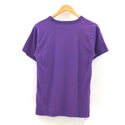 【中古品】【メンズ】 CHAMPION チャンピオン REVERSIBLE SS TEE ランタグ復刻 リバーシブル 半袖Tシャツ トップス 148-261022-hn-02-fur サイズ：L カラー：パープル/ホワイト 万代Net店