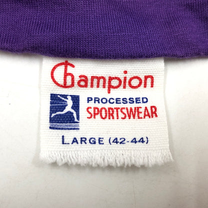 【中古品】【メンズ】 CHAMPION チャンピオン REVERSIBLE SS TEE ランタグ復刻 リバーシブル 半袖Tシャツ トップス 148-261022-hn-02-fur サイズ：L カラー：パープル/ホワイト 万代Net店