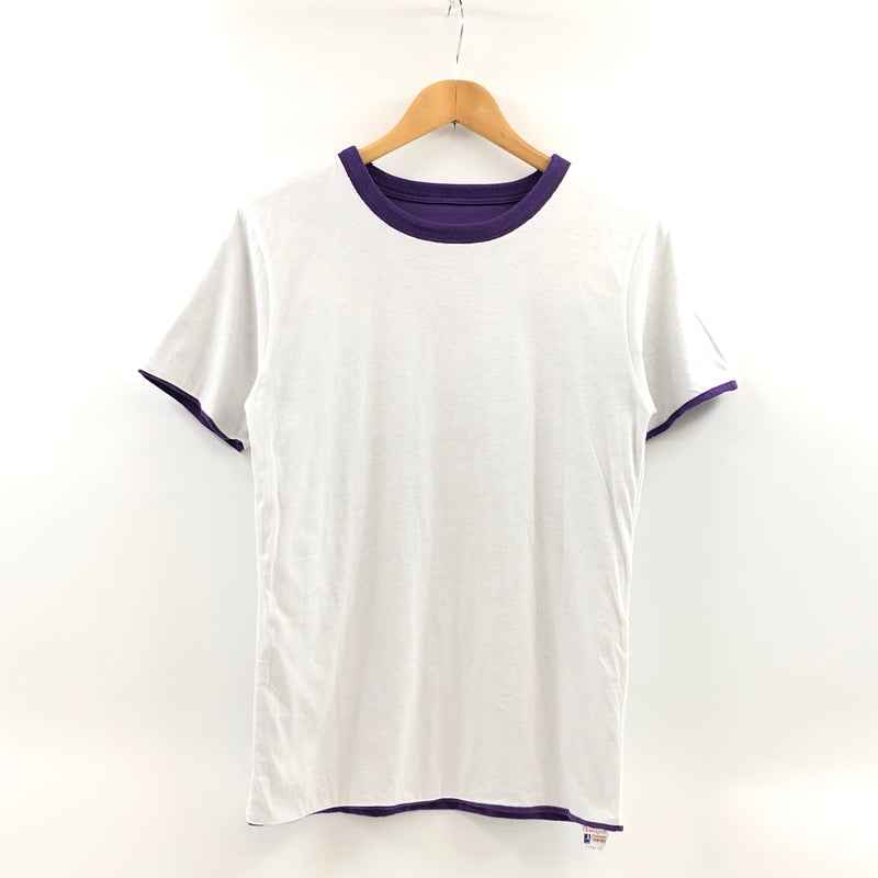 【中古品】【メンズ】 CHAMPION チャンピオン REVERSIBLE SS TEE ランタグ復刻 リバーシブル 半袖Tシャツ トップス 148-261022-hn-02-fur サイズ：L カラー：パープル/ホワイト 万代Net店