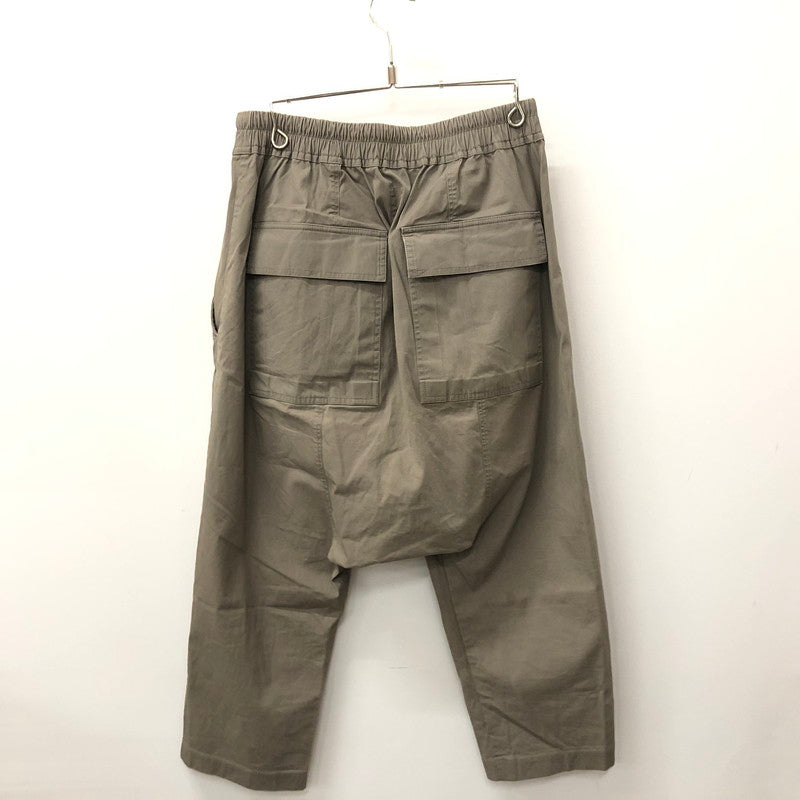 【中古品】【メンズ】  RICK OWENS RU21S6381-TE 21SS PHLEGETHON DRAWSTRING CROPPED PANT リックオウエンス ドローストリングクロップドパンツ 152-240704-si-4-tei サイズ：48 カラー：グレー 万代Net店