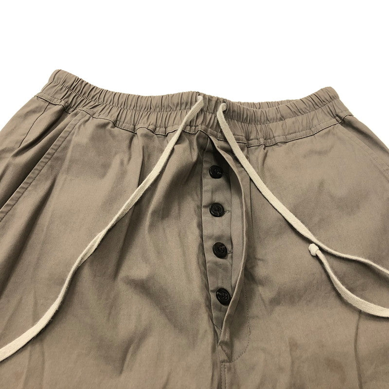 【中古品】【メンズ】  RICK OWENS RU21S6381-TE 21SS PHLEGETHON DRAWSTRING CROPPED PANT リックオウエンス ドローストリングクロップドパンツ 152-240704-si-4-tei サイズ：48 カラー：グレー 万代Net店