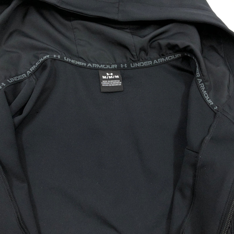 【中古品】【メンズ】 UNDER ARMOUR アンダーアーマー SPRING KNIT FULL ZIP HOODIE 1384811 スプリングニット フルジップ フーディー パーカー ジャケット アウター 148-261022-hn-04-fur サイズ：M カラー：ブラック 万代Net店
