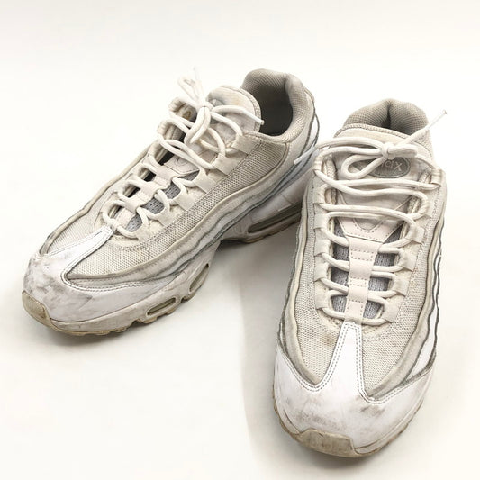 【現状渡し品】【メンズ】 NIKE ナイキ AIR MAX 95 ESSENTIAL CT1268-100 エアマックス 95 エッセンシャル スニーカー 靴 160-251203-hn-04-fur サイズ：26.5cm US 8.5 カラー：ホワイト/グレー 万代Net店