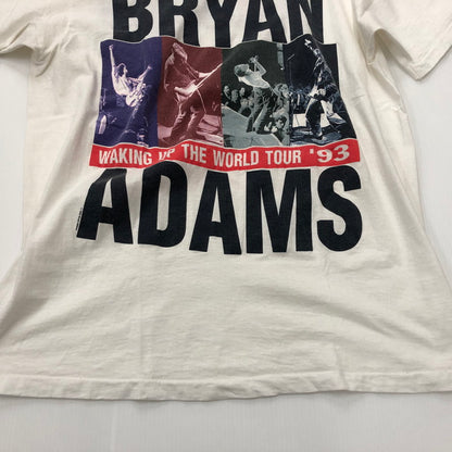 【現状渡し品】【メンズ】 92`S BRYANT ADAMS VINTAGE T-SHIRT ブライアンアダムス Tシャツ 半袖 トップス 145-240429-rk-8-tei サイズ：XL カラー：ホワイト 万代Net店