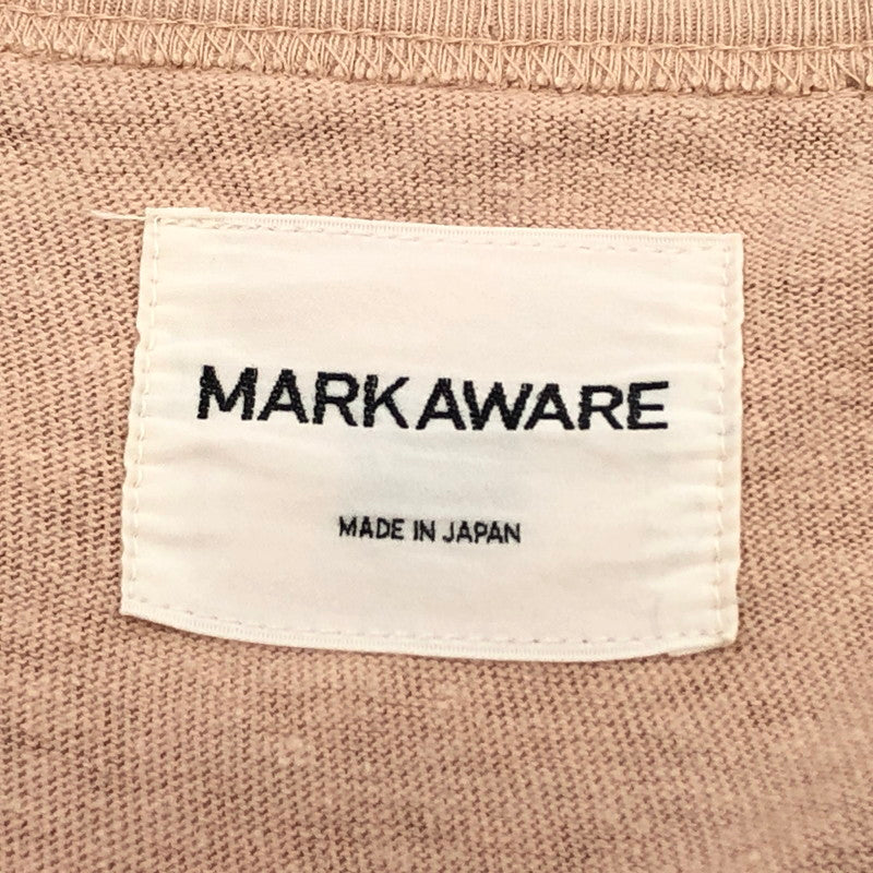 【現状渡し品】【メンズ】 markaware マーカウェア 半袖Tシャツ トップス 140-251203-hn-08-fur サイズ：2 カラー：ベージュ系 万代Net店
