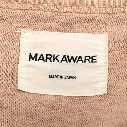 【現状渡し品】【メンズ】 markaware マーカウェア 半袖Tシャツ トップス 140-251203-hn-08-fur サイズ：2 カラー：ベージュ系 万代Net店