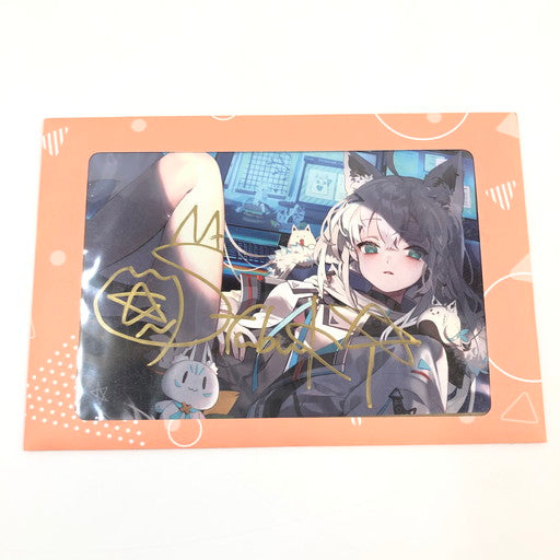 【未使用品】 ホロライブ 白上フブキ 活動4周年 直筆サイン入りポストカード 054-260726-ma-02-fur 万代Net店