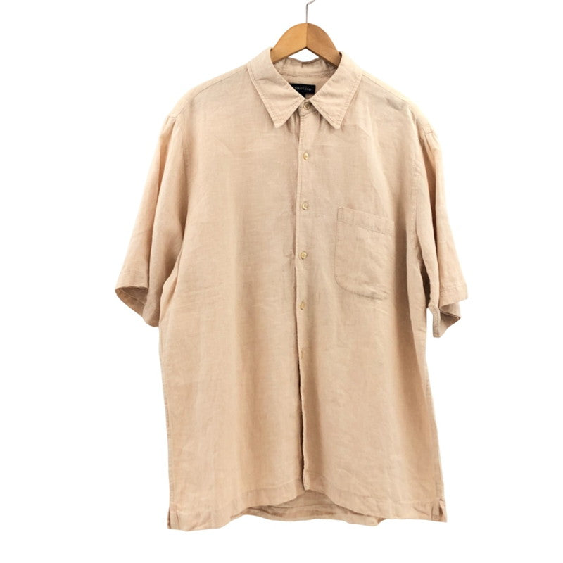 【現状渡し品】【メンズ】 LANDS'END ランズエンド 半袖シャツ カジュアルシャツ トップス 147-251204-hn-01-fur サイズ：L カラー：ベージュ系 万代Net店