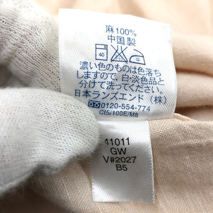 【現状渡し品】【メンズ】 LANDS'END ランズエンド 半袖シャツ カジュアルシャツ トップス 147-251204-hn-01-fur サイズ：L カラー：ベージュ系 万代Net店