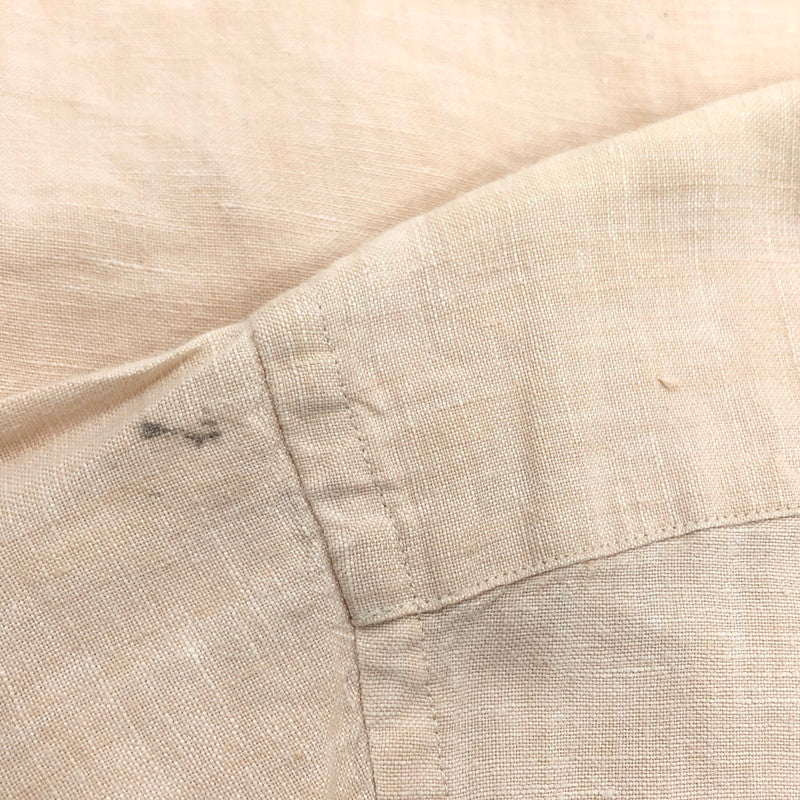 【現状渡し品】【メンズ】 LANDS'END ランズエンド 半袖シャツ カジュアルシャツ トップス 147-251204-hn-01-fur サイズ：L カラー：ベージュ系 万代Net店