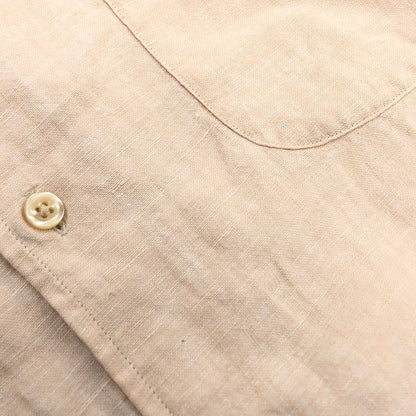 【現状渡し品】【メンズ】 LANDS'END ランズエンド 半袖シャツ カジュアルシャツ トップス 147-251204-hn-01-fur サイズ：L カラー：ベージュ系 万代Net店