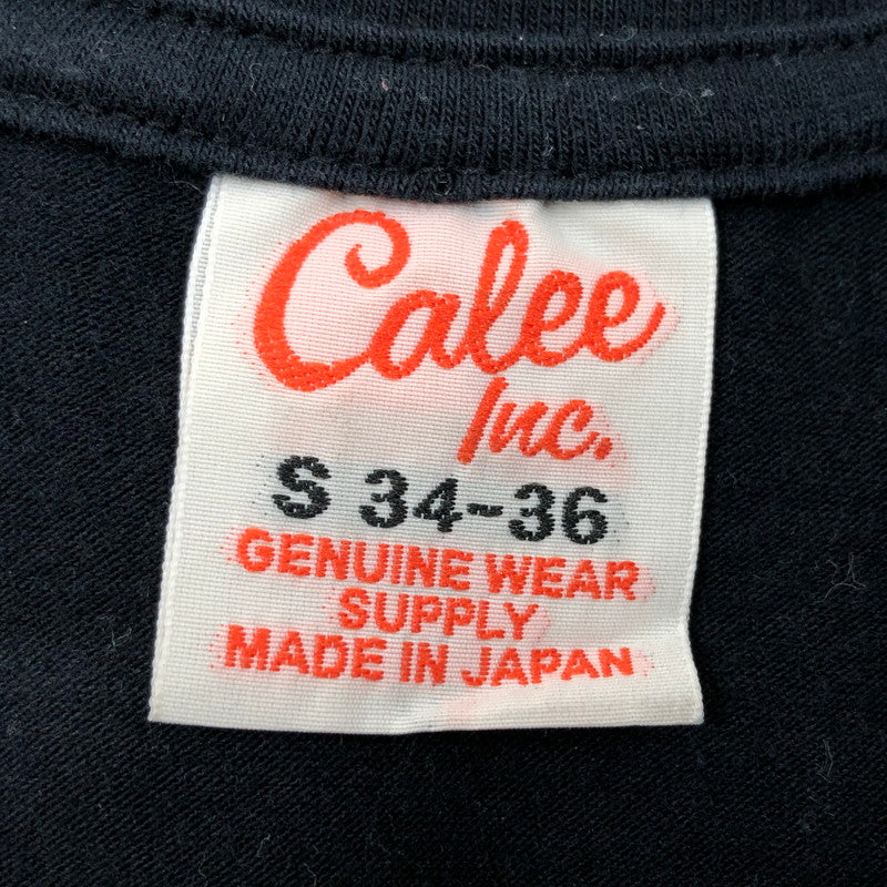 【ジャンク品】【メンズ】 CALEE キャリー 半袖Tシャツ トップス 145-251204-hn-02-fur サイズ：S カラー：ブラック 万代Net店