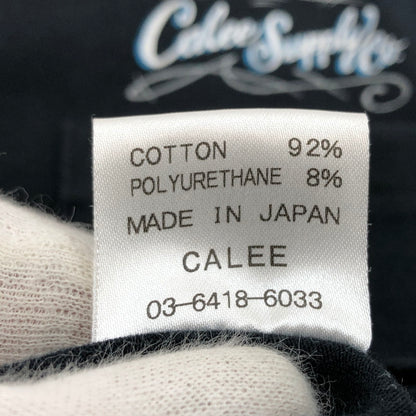 【ジャンク品】【メンズ】 CALEE キャリー 半袖Tシャツ トップス 145-251204-hn-02-fur サイズ：S カラー：ブラック 万代Net店