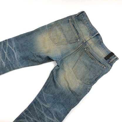 【ジャンク品】【メンズ】 ISAMUKATAYAMA BACKLASH イサムカタヤマ バックラッシュ DAMAGE DENIM PANTS 1133-02 ダメージデニムパンツ ボトムス 151-260729-hn-02-fur サイズ：S カラー：インディゴ 万代Net店