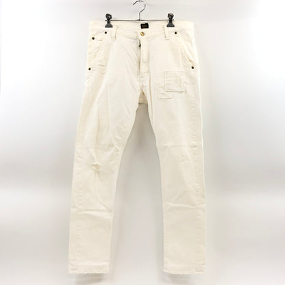 【中古品】【メンズ】 AKM エーケーエム × LEE リー DISTRESSED SKINNY DENIM E054-2704 ディストレスド スキニーデニム デニムパンツ ボトムス 151-260729-hn-03-fur サイズ：XL カラー：ホワイト 万代Net店