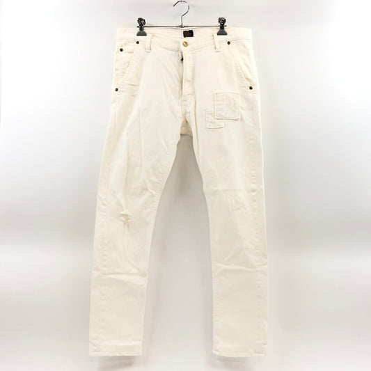 【中古品】【メンズ】 AKM エーケーエム × LEE リー DISTRESSED SKINNY DENIM E054-2704 ディストレスド スキニーデニム デニムパンツ ボトムス 151-260729-hn-03-fur サイズ：XL カラー：ホワイト 万代Net店