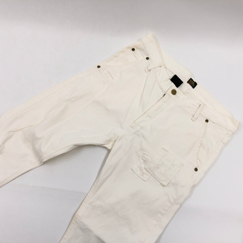 【中古品】【メンズ】 AKM エーケーエム × LEE リー DISTRESSED SKINNY DENIM E054-2704 ディストレスド スキニーデニム デニムパンツ ボトムス 151-260729-hn-03-fur サイズ：XL カラー：ホワイト 万代Net店