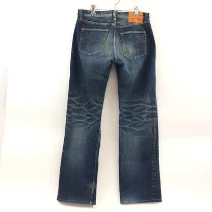 【中古品】【メンズ】 THE FLAT HEAD ザフラットヘッド BUTTON FLY DENIM PANTS 3005SPC ボタンフライ デニムパンツ ボトムス 156-260729-hn-04-fur サイズ：32×34 カラー：インディゴ 万代Net店
