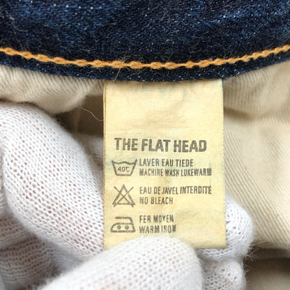 【中古品】【メンズ】 THE FLAT HEAD ザフラットヘッド BUTTON FLY DENIM PANTS 3005SPC ボタンフライ デニムパンツ ボトムス 156-260729-hn-04-fur サイズ：32×34 カラー：インディゴ 万代Net店