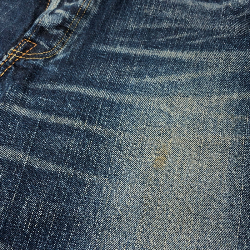 【中古品】【メンズ】 THE FLAT HEAD ザフラットヘッド BUTTON FLY DENIM PANTS 3005SPC ボタンフライ デニムパンツ ボトムス 156-260729-hn-04-fur サイズ：32×34 カラー：インディゴ 万代Net店