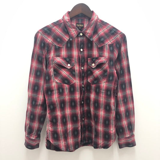 【中古品】【メンズ】 THE FLAT HEAD ザフラットヘッド FLAT HEAD チェック柄 ウエスタンシャツ (fuz) 145-241102-SU-6-tom 万代Net店