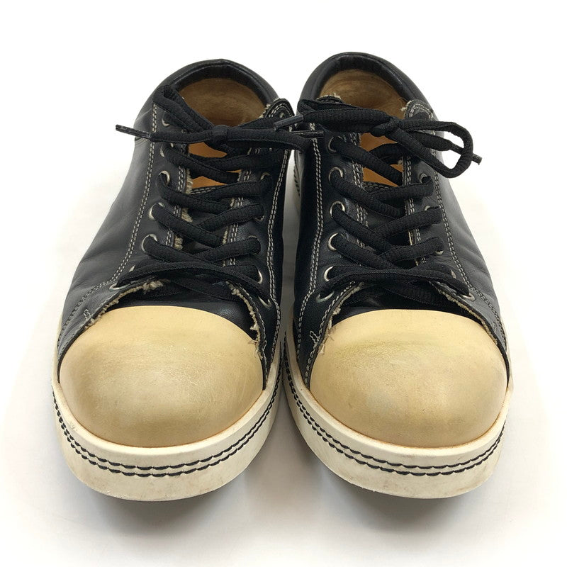 【ジャンク品】【メンズ】 glamb グラム ローカットスニーカー シューズ 靴 163-260216-hn-05-fur サイズ：表記なし カラー：ブラック/ホワイト 万代Net店