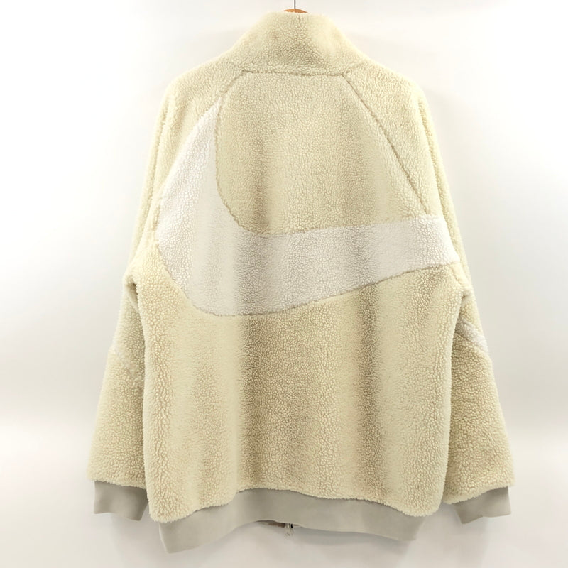 【現状渡し品】【メンズ】 NIKE ナイキ SWOOSH FULL ZIP JACKET BQ6546-070 スウッシュ フルジップ ジャケット フリース リバーシブル アウター 148-260729-hn-06-fur サイズ：XXL カラー：アイボリー系 万代Net店
