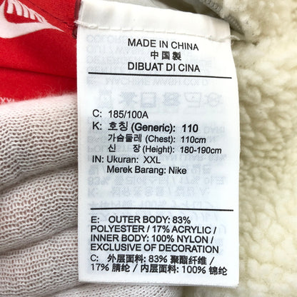 【現状渡し品】【メンズ】 NIKE ナイキ SWOOSH FULL ZIP JACKET BQ6546-070 スウッシュ フルジップ ジャケット フリース リバーシブル アウター 148-260729-hn-06-fur サイズ：XXL カラー：アイボリー系 万代Net店