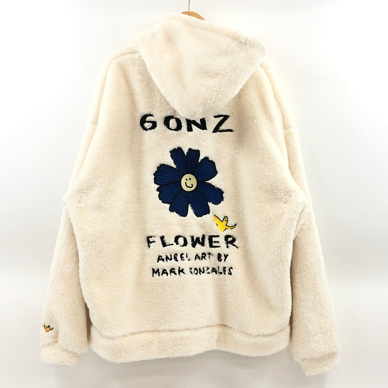 【中古品】【メンズ】 MARK GONZALES マークゴンザレス FLEECE JACKET 2H7-63386 フリースジャケット パーカー アウター 142-260729-hn-07-fur サイズ：XL カラー：ホワイト 万代Net店