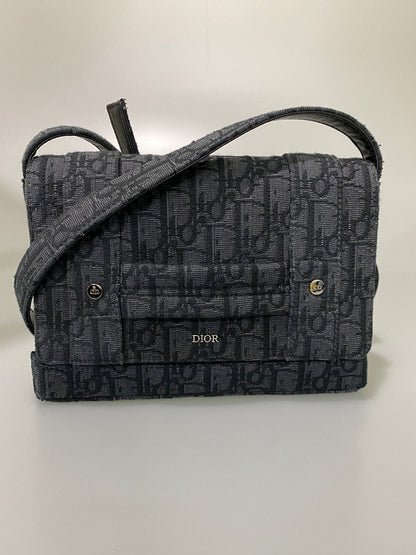 【中古品】【レディース】 DIOR ディオール Oblique Canvas Shoulder Bag ディオール 1WRCA360YJY オブリーク ショルダーバッグ カバン 鞄 180-260608-jt-01-min カラー：ブラック 万代Net店