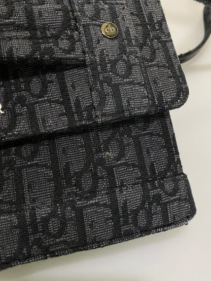 【中古品】【レディース】 DIOR ディオール Oblique Canvas Shoulder Bag ディオール 1WRCA360YJY オブリーク ショルダーバッグ カバン 鞄 180-260608-jt-01-min カラー：ブラック 万代Net店
