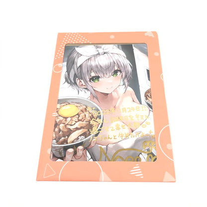 【中古美品】 ホロライブ 白銀ノエル 誕生日記念2022 直筆サイン ポストカード 054-260727-ma-04-fur 万代Net店