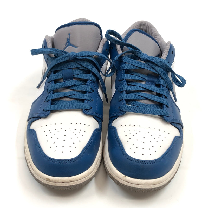 【中古品】【メンズ】 NIKE ナイキ AIR JORDAN 1 LOW "TRUE BLUE" 553558-412 エアジョーダン1 ロー トゥルー ブルー スニーカー シューズ 靴 160-260730-hn-01-fur サイズ：28.5cm US10.5 カラー：ブルー/ホワイト/グレー 万代Net店