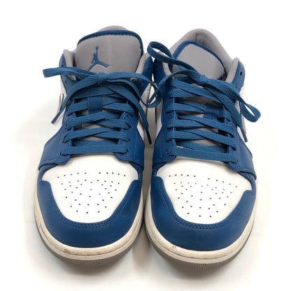 【中古品】【メンズ】 NIKE ナイキ AIR JORDAN 1 LOW "TRUE BLUE" 553558-412 エアジョーダン1 ロー トゥルー ブルー スニーカー シューズ 靴 160-260730-hn-01-fur サイズ：28.5cm US10.5 カラー：ブルー/ホワイト/グレー 万代Net店