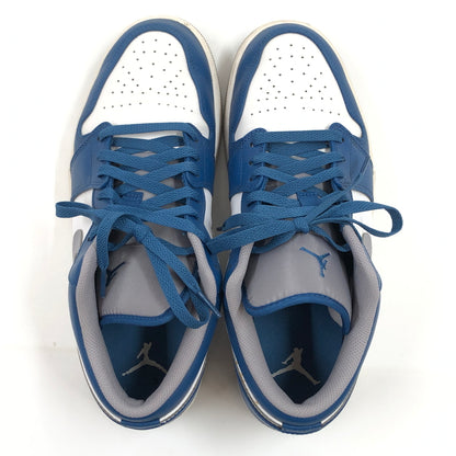 【中古品】【メンズ】 NIKE ナイキ AIR JORDAN 1 LOW "TRUE BLUE" 553558-412 エアジョーダン1 ロー トゥルー ブルー スニーカー シューズ 靴 160-260730-hn-01-fur サイズ：28.5cm US10.5 カラー：ブルー/ホワイト/グレー 万代Net店