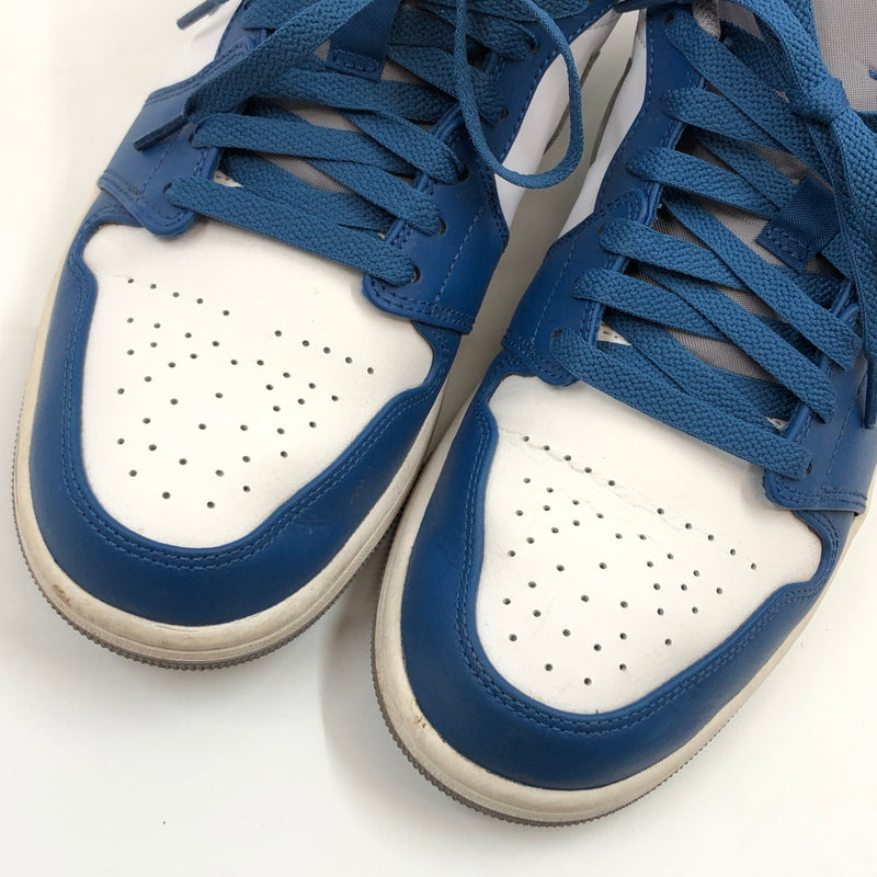 【中古品】【メンズ】 NIKE ナイキ AIR JORDAN 1 LOW "TRUE BLUE" 553558-412 エアジョーダン1 ロー トゥルー ブルー スニーカー シューズ 靴 160-260730-hn-01-fur サイズ：28.5cm US10.5 カラー：ブルー/ホワイト/グレー 万代Net店
