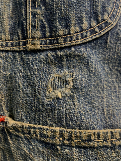 【現状渡し品】【メンズ】 VINTAGE 60S BLANKET LINING DENIM COVERALL ブランケット ライニング デニム カバーオール アウター 146-260915-jt-09-min サイズ：サイズ不明 下記参照 カラー：ライトインディゴ 万代Net店