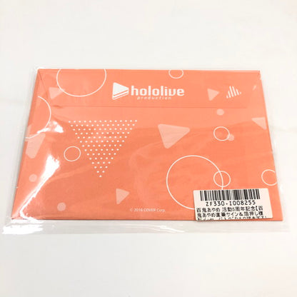【中古美品】 ホロライブ 活動5周年記念 百鬼あやめ 直筆サイン入り複製メッセージカード 054-260729-ma-01-fur 万代Net店