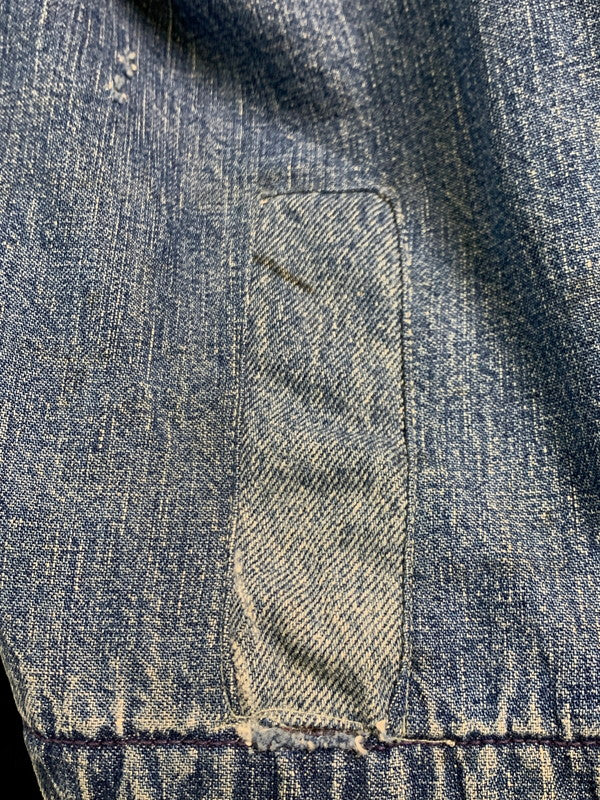 【現状渡し品】【メンズ】 VINTAGE 60S BLANKET LINING DENIM COVERALL ブランケット ライニング デニム カバーオール アウター 146-260915-jt-09-min サイズ：サイズ不明 下記参照 カラー：ライトインディゴ 万代Net店