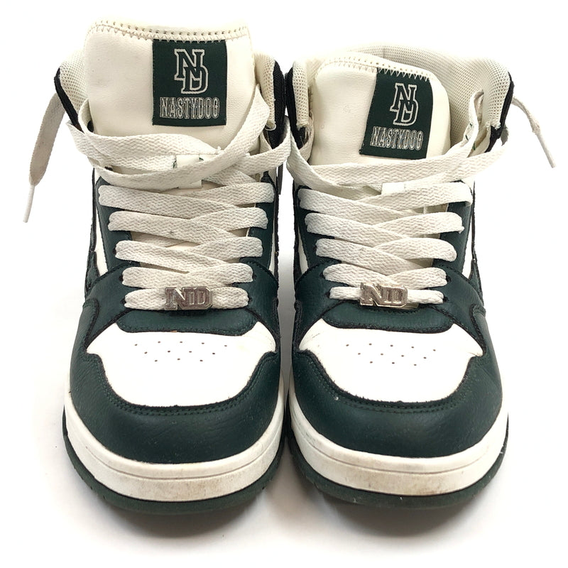 【現状渡し品】【メンズ】 NASTYDOG ナスティードッグ HIGH CUT SNEAKERS ND-0249-GRN-265 ハイカットスニーカー シューズ 靴 162-261024-hn-03-fur サイズ：26.5cm カラー：グリーン/ホワイト 万代Net店