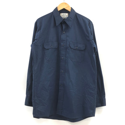 【中古品】【メンズ】 SEARS シアーズ L/S WORK SHIRT 長袖 ワークシャツ カジュアルシャツ トップス 146-260730-hn-04-fur サイズ：L カラー：ネイビー 万代Net店