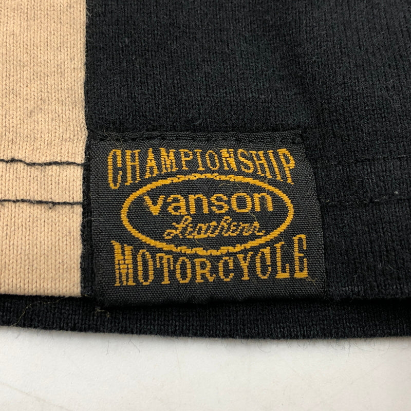 【現状渡し品】【メンズ】 VANSON バンソン TOM AND JERRY EMBROIDERY LS TEE トムアンドジェリー 刺繡 長袖Tシャツ トップス 145-261024-hn-04-fur サイズ：M カラー：ブラック/ベージュ系 万代Net店