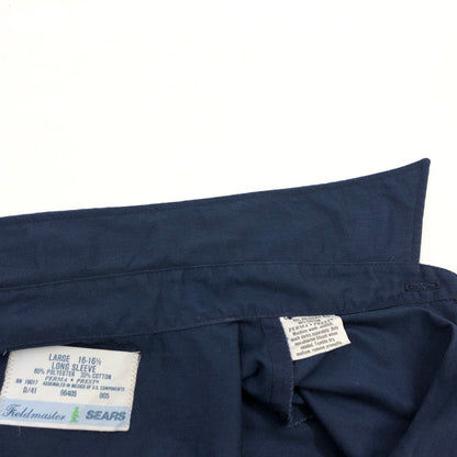 【中古品】【メンズ】 SEARS シアーズ L/S WORK SHIRT 長袖 ワークシャツ カジュアルシャツ トップス 146-260730-hn-04-fur サイズ：L カラー：ネイビー 万代Net店