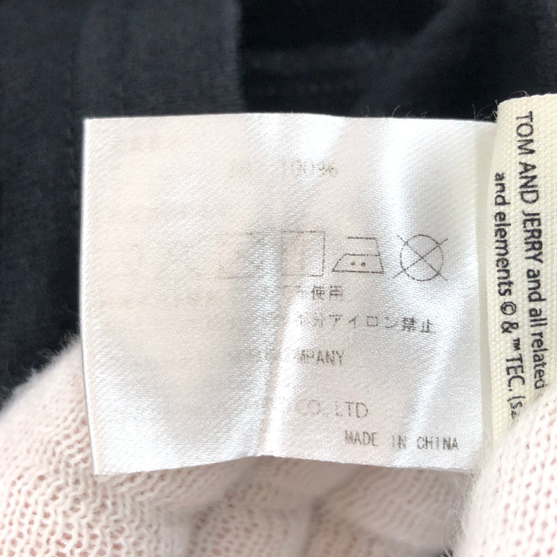 【現状渡し品】【メンズ】 VANSON バンソン TOM AND JERRY EMBROIDERY LS TEE トムアンドジェリー 刺繡 長袖Tシャツ トップス 145-261024-hn-04-fur サイズ：M カラー：ブラック/ベージュ系 万代Net店