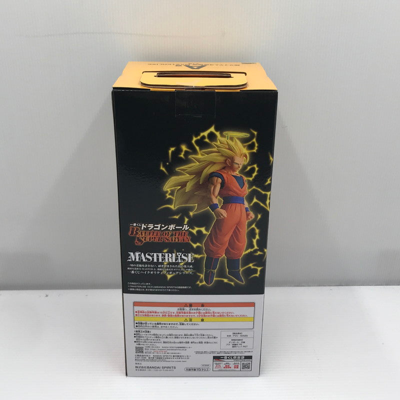 【中古美品】 一番くじ ドラゴンボール BATTLE OF THE SUPER SAIYAN A賞 超サイヤ人3孫悟空 MASTERLISE 未開封 050-261015-ti-20-tagh 万代Net店