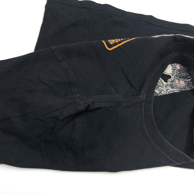 【現状渡し品】【メンズ】 VANSON バンソン TOM AND JERRY EMBROIDERY LS TEE トムアンドジェリー 刺繡 長袖Tシャツ トップス 145-261024-hn-04-fur サイズ：M カラー：ブラック/ベージュ系 万代Net店