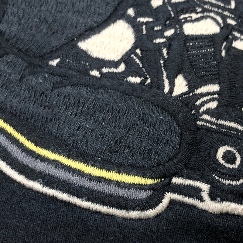 【現状渡し品】【メンズ】 VANSON バンソン TOM AND JERRY EMBROIDERY LS TEE トムアンドジェリー 刺繡 長袖Tシャツ トップス 145-261024-hn-04-fur サイズ：M カラー：ブラック/ベージュ系 万代Net店