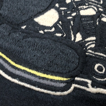 【現状渡し品】【メンズ】 VANSON バンソン TOM AND JERRY EMBROIDERY LS TEE トムアンドジェリー 刺繡 長袖Tシャツ トップス 145-261024-hn-04-fur サイズ：M カラー：ブラック/ベージュ系 万代Net店